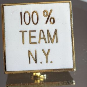 100% Team N.Y. pin New York
